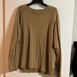 Vuori pullover sweatshirt.  Tan color.  Large.  No size tags
